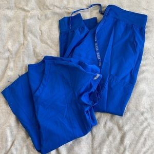 Med Couture Royal Blue Scrub Set
